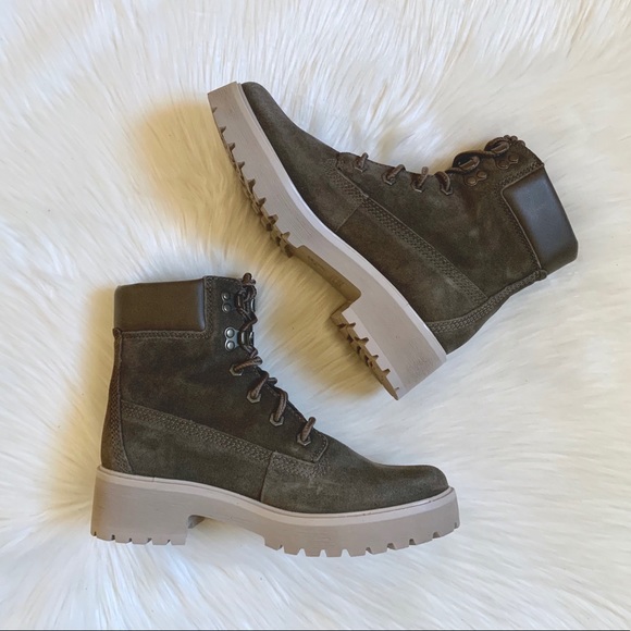Timberland Carnaby Cool 6” Olive Suede Boots - Picture 5 of 8
